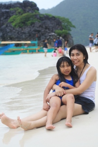 Me and my Gaby at Matungkad Island on Day 1