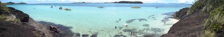 Panoramic view of the Bugtong Island. Day 2. Island 1