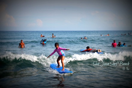 My Gaby looks like a pro surfer here. #surfista