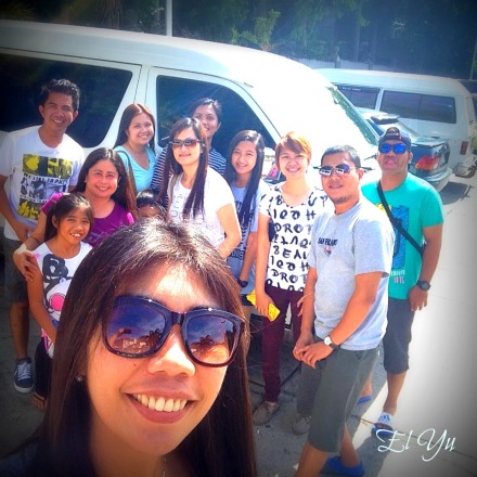 Team "El Yu"!  Done with our breakfast at Jollibe - Rosario, Pangasinan. All ready to take - off to La Union again. 