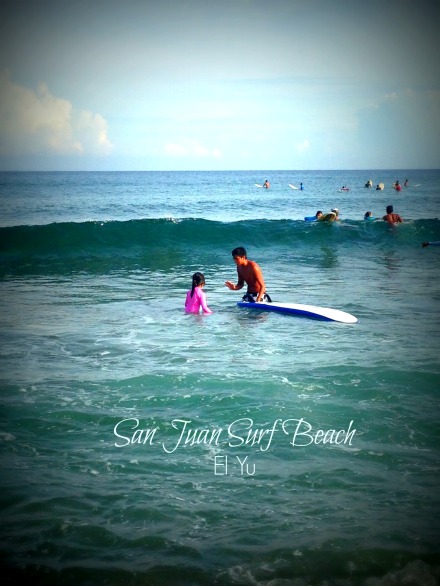 Gaby for the final recap with her surf trainer, Kuya Roid. 